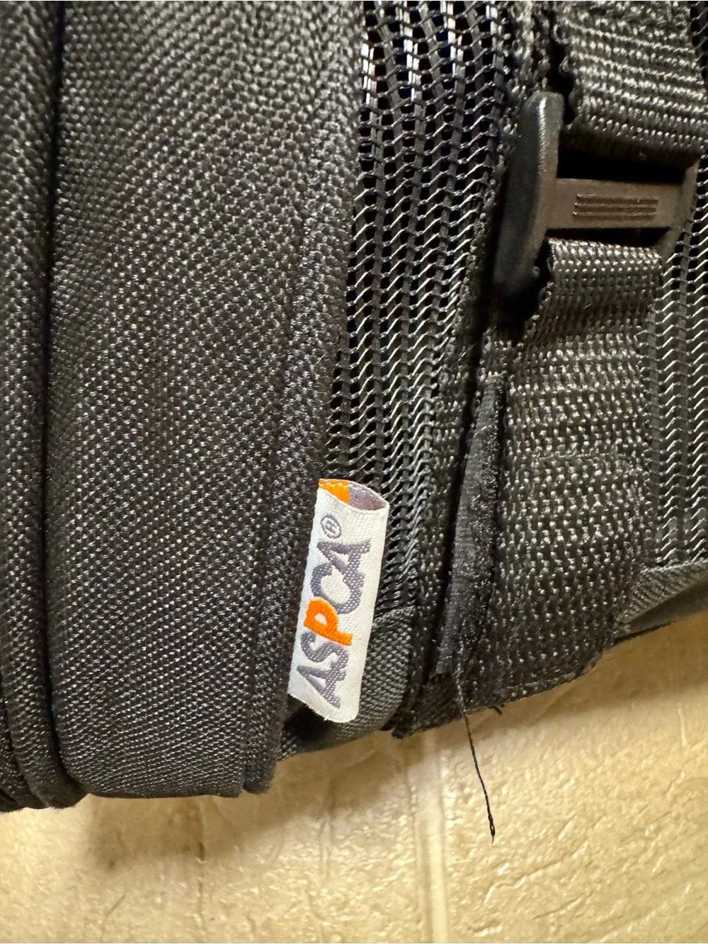 Black Soft-Sided Pet Travel Carrier with Ventilated Mesh